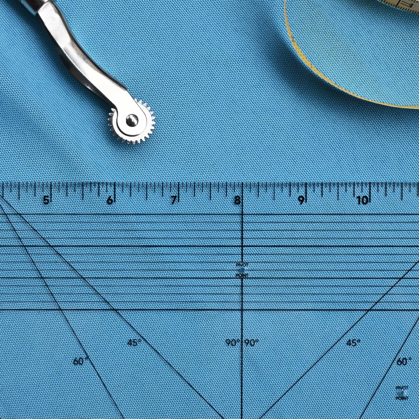 YLaziion 16" Imperial Acrylic Pattern Master Ruler, Clear 16THS Multi-Purpose French Curve Ruler, 45°& 60° Angle Lines, 3mm Non-Yellowing Hip Curve, Vary Form Curve Ruler for Sewing Pattern Making