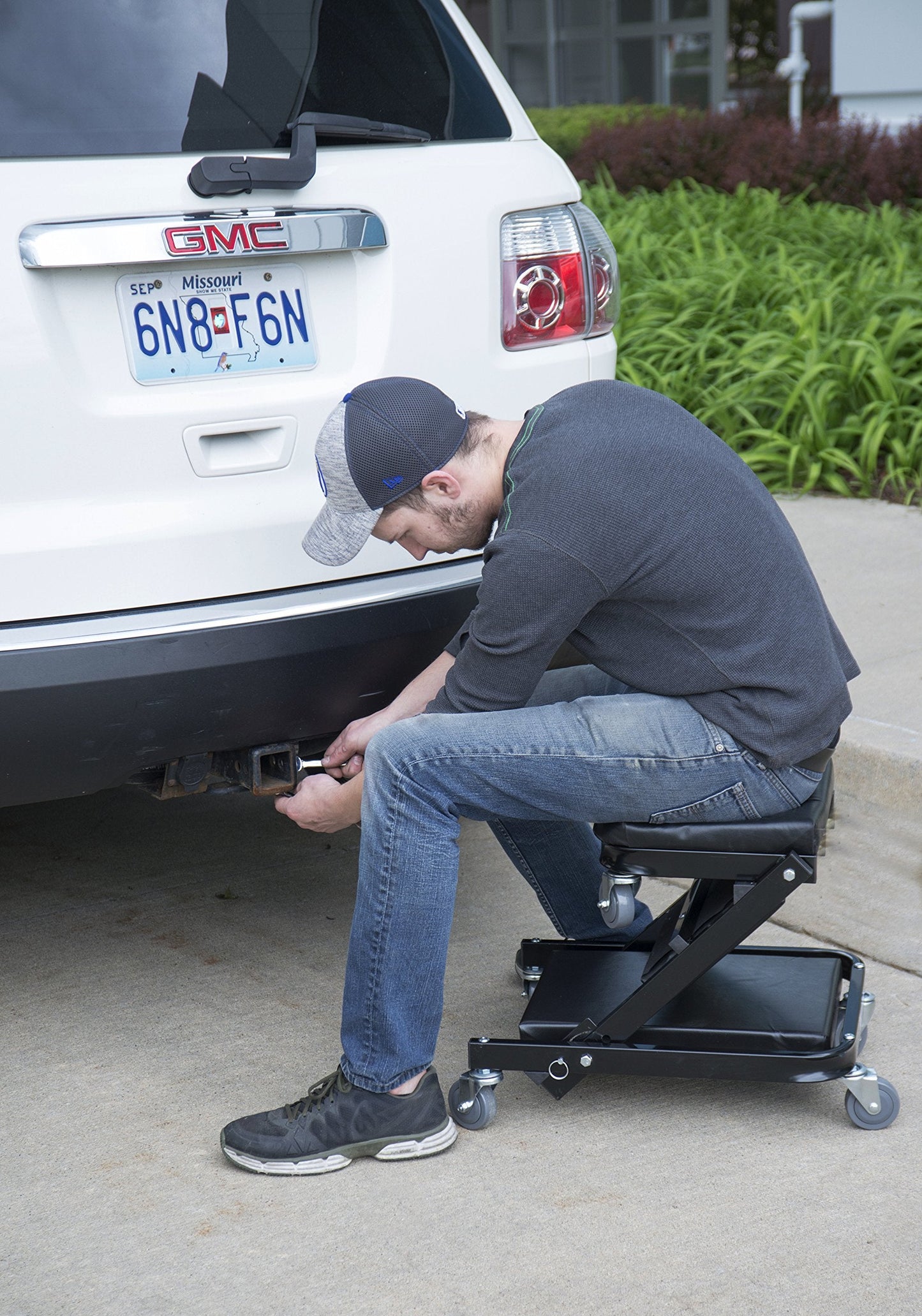 Pro-LifT C-9100 Black 40" Foldable Z Creeper (450 pounds)