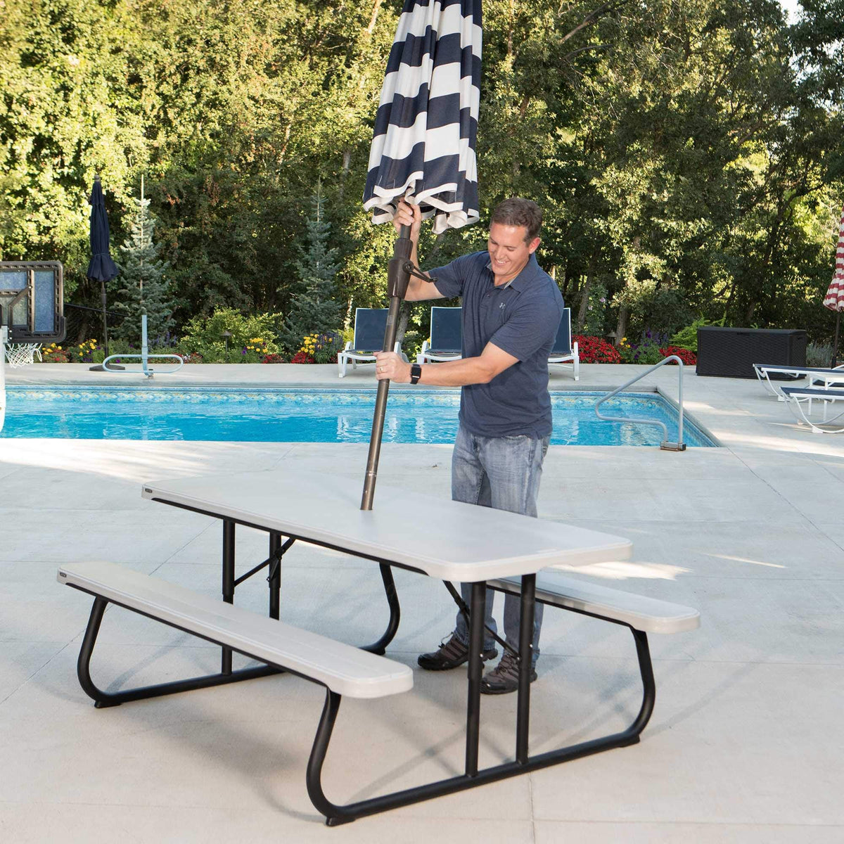 Lifetime Folding Picnic Table, 6-Foot