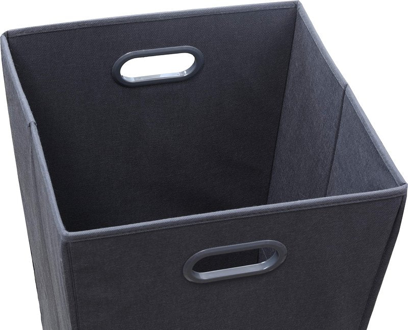 Simple Houseware Foldable Closet Laundry Hamper Basket, Dark Grey