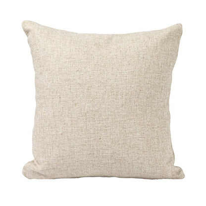 16" Square Linen Blend Printed Pillow with Frog and The Kissing Booth is Closed Text Prints and French Knots, Natural and Green