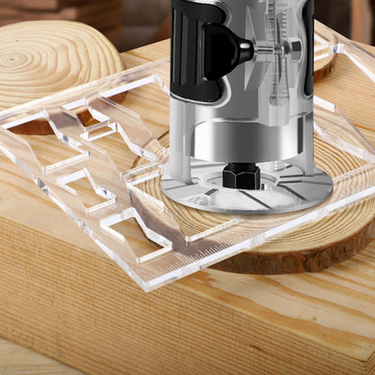 Soimuk Router Templates for Woodworking,Router Jig Butterfly Inlay Templates Decorative,13-in-1 Bowtie Router Templates(10 * 7.8 inches)