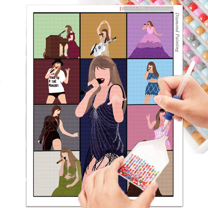 LETISH 5D Diamond Painting for Adults,DIY Diamond Painting Kits,Diamond Painting Kit Art for Wall Home Decor Arts Craft (P 15.75x19.68)