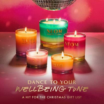 NEOM Christmas Wish Candle, 3 Wick | Mandarin, Cinnamon & Tonka Bean I Made with 100% Naturally derived Wax I Designed to Help You Relax and Unwind I Expertly Blended I Hand Finished
