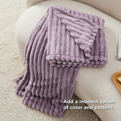 Bedsure GentleSoft Light Purple Throw Blanket - Cozy Soft Couch Blanket for Women | 50x60 Inches
