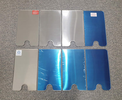 Splatter Guard for Cooking - Grease Splatter Screen - 4 Sided Splatter Guard Compact Type - Stainless Steel - Unfold 33.26 in x 14.17 in - Fold 8.26 in x 14.17 in x 0.86 in