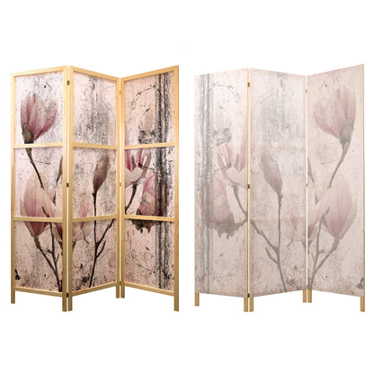 artgeist Japanese Room Divider XXL Flowers Magnolias 90 x 67 in - 5 Panel Folding Screen Japan Design Home Decoration Art Deco b-C-0389-z-c