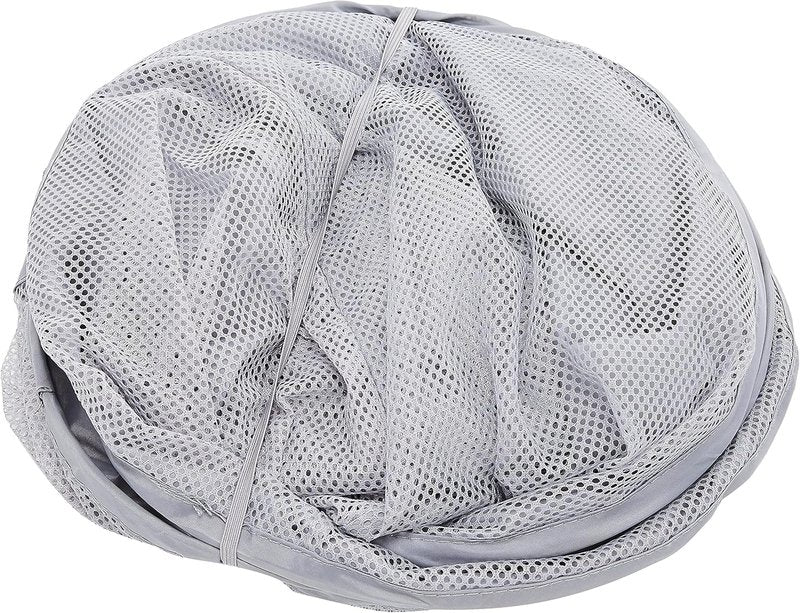 Whitmor Mesh Popup Laundry Hamper 3 Compartment Sortable Horizontal Collapsible Laundry Basket for Clothes Laundry Room Bedroom