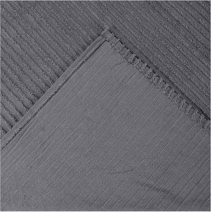 Better Trends Jullian Collection - Super Soft Lightweight 100% Cotton Tufted Standard Sham in Gray, Machine Washable