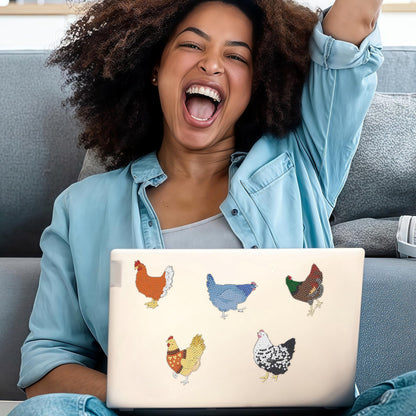 16 Pcs Chicken Diamond Painting Magnets Kits Diamond Art Fridge Magnet Refrigerator Sticker Diamond Painting kit for Beginners Adults DIY Art Craft Gifts Home Decors
