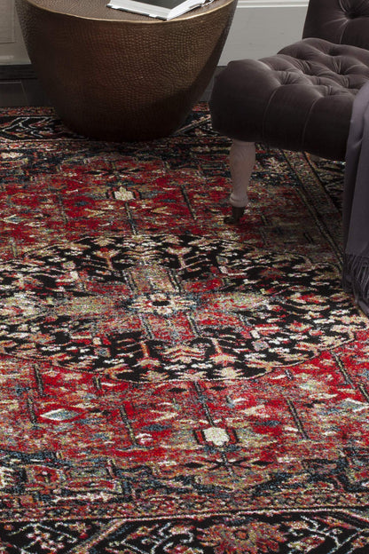 SAFAVIEH Vintage Hamadan Collection X-Large Area Rug - 11' x 15', Red & Multi, Oriental Persian Design, Non-Shedding & Easy Care, Ideal for High Traffic Areas in Living Room, Bedroom (VTH215A)
