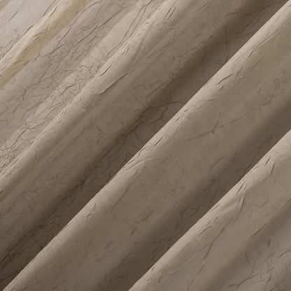No. 918 Erica Crushed Sheer Voile Curtain Panel, 51" x 63", Taupe