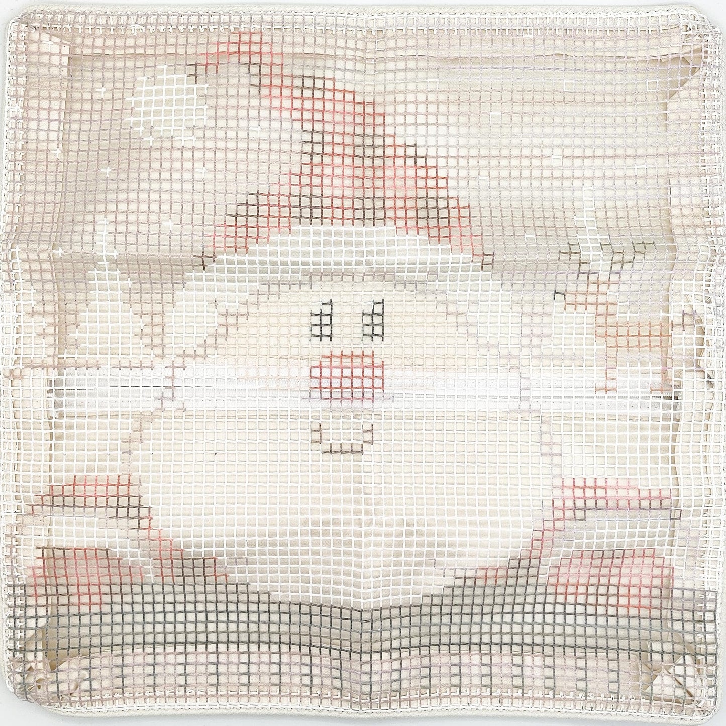 Howie's Latch Hook Kit, DIY Santa Claus Pillow Crochet Yarn Kits for Adults, Color Preprinted Pattern Embroidery Sofa Cushion Cover (Christmas-Santa Claus, 16.93 x 16.93 inch)