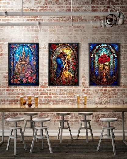 VeGuude Diamond Art Kits for Adults - 3 Pack Cartoon Diamond Painting for Beginners, Diamond Dots Round 5D Full Drill Paint with Diamonds Pictures Gem Art Painting Kits DIY Crafts Kits 12x16inch
