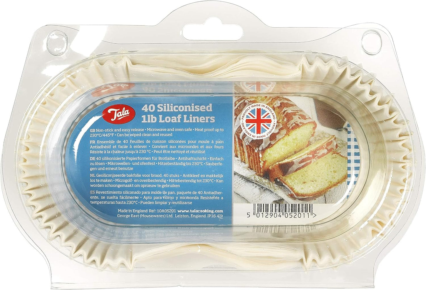 Tala Siliconised Loaf Liners, Cream