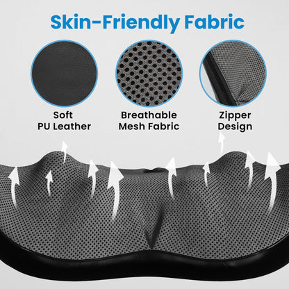 Shiatsu Neck and Back Massager for Pain Relief Deep Tissue, Neck and Shoulder Massager with Heat, Electric Kneading Back Massage for Muscle, Waist, Leg and Foot, Best Gift for Women Men Mom Dad