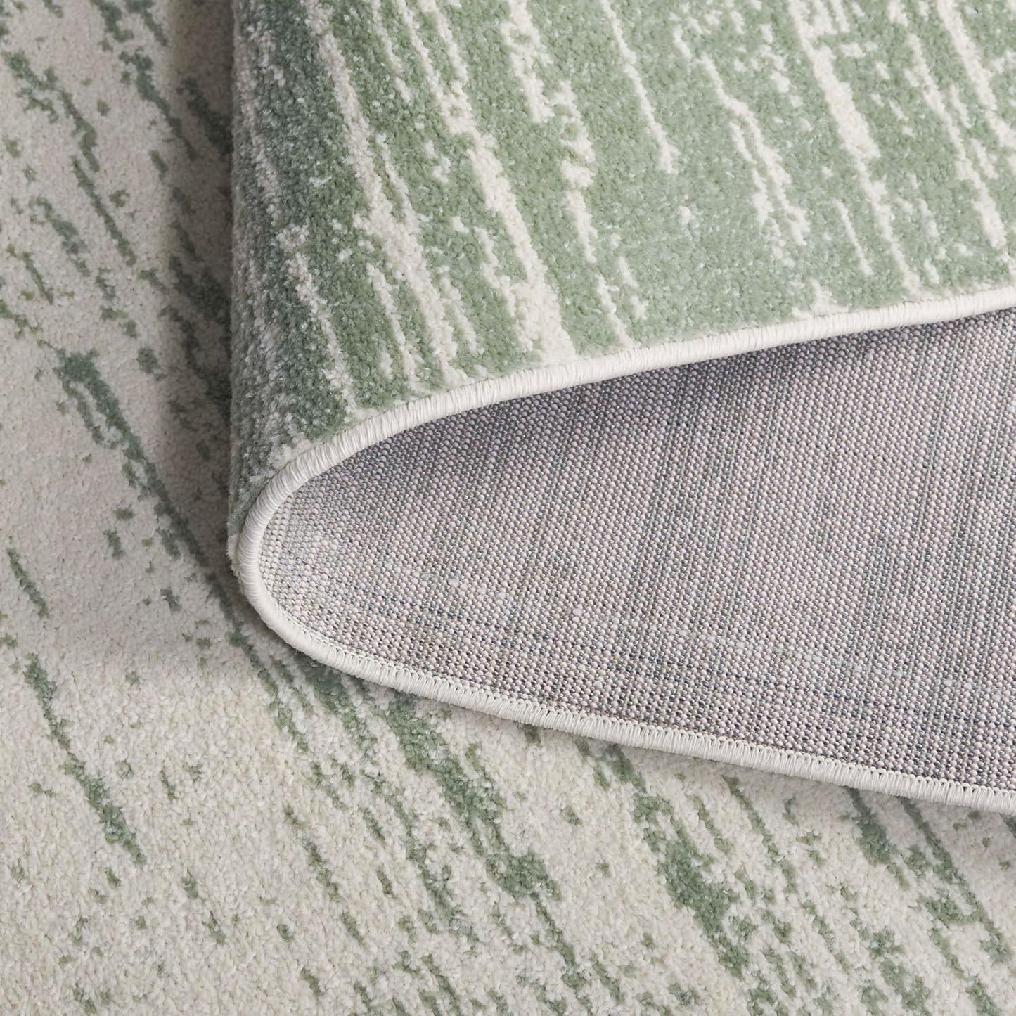 2'6" 6' (ADR113X) SAFAVIEH Adirondack Collection Runner Rug - x Runner, Sage & Ivory, Modern Ombre Design, Non Shedding