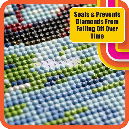 Mod Podge Diamond Top Coat, Premium All-in-One Glue, Sealer, and Finish Perfect for Preserving Diamond Puzzle Arts and Crafts Projects, CS27590