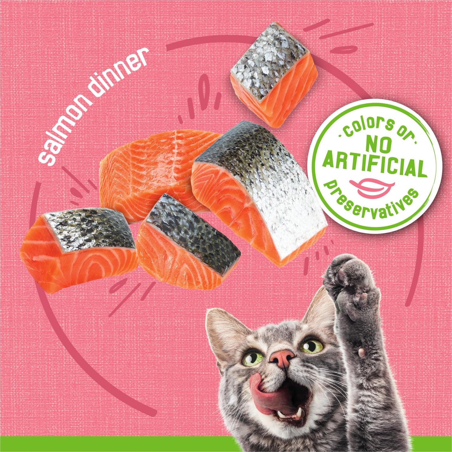 Purina Friskies Wet Cat Food Pate, Pate Salmon Dinner - (Pack of 24) 5.5 oz. Cans