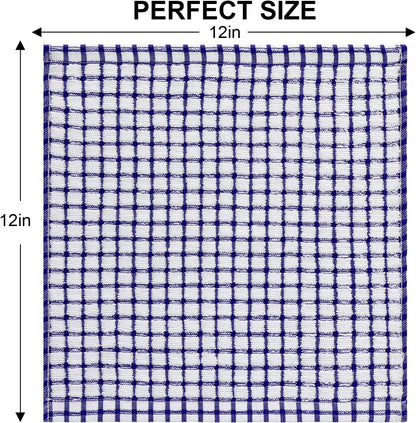 24 Pack 12 12 Inches Kitinjoy Cotton Terry Kitchen Dish Cloths, x Super Soft and Absorbent Dish Rags, Quick Drying Dish