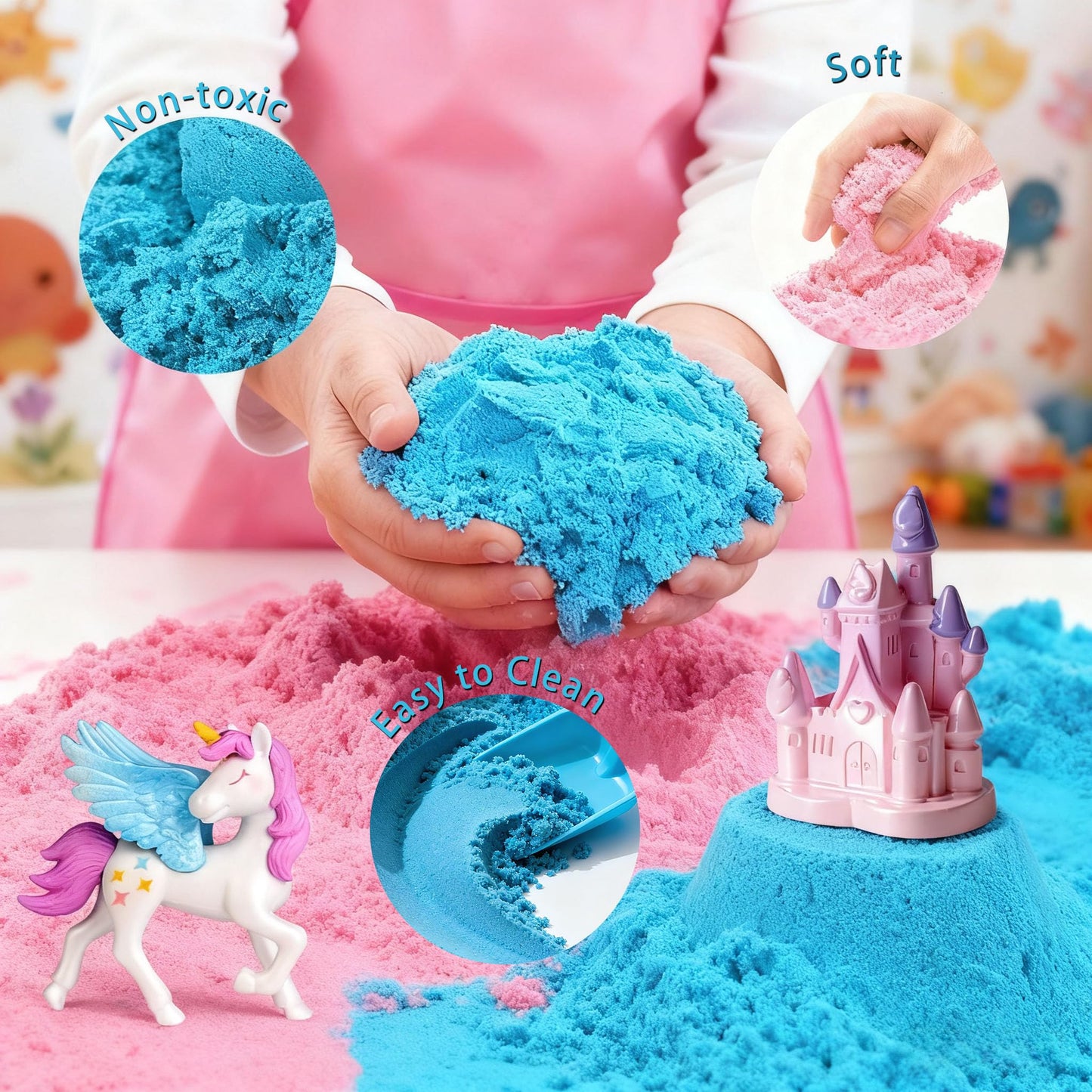 AOFEGRLT Unicorn Aquarium Kids' Craft Set - A Birthday or Holiday Gift Suitable for Girls Aged 4, 5, 6, 7, 8 to 12. A Unicorn Toy for Girls and a DIY Creative Craft Set for Children