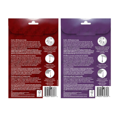 Scentsicles Scented Halloween Brooms-Pumpkin n Cider & Witches Berry Brew