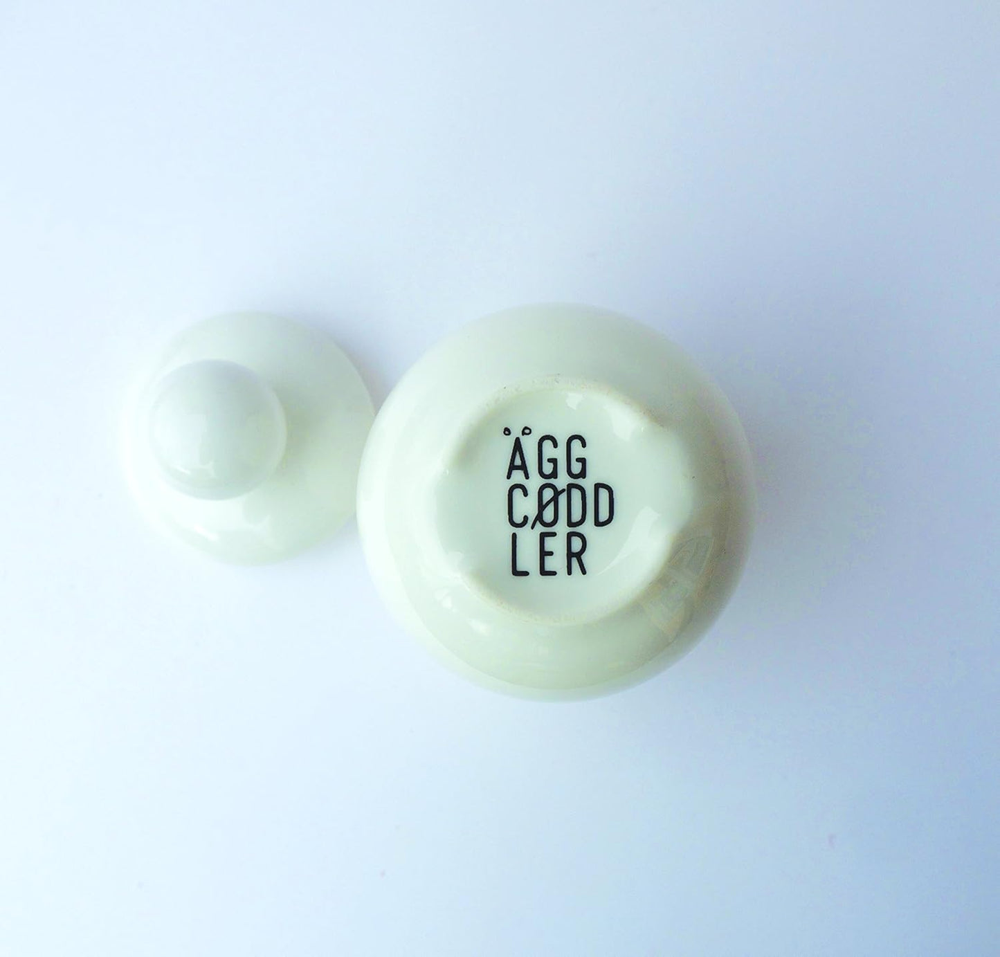 AggCoddler - Porcelain & Silicone Egg Cooker for Microwave - Easily Cook Eggs with Toppings & Mix-Ins, Dishwasher Safe,
