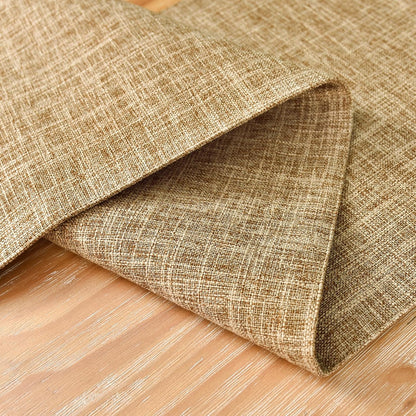 13x72 Inch Farmhouse Rustic Faux Linen Table Runner Neutral Coffee Table Runners Double Layer Reversible Rectangle