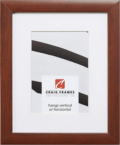 23247616 8 10 Inch 5 7 Inch Craig Frames x Walnut Brown Picture Frame Matted to Display a x Photo