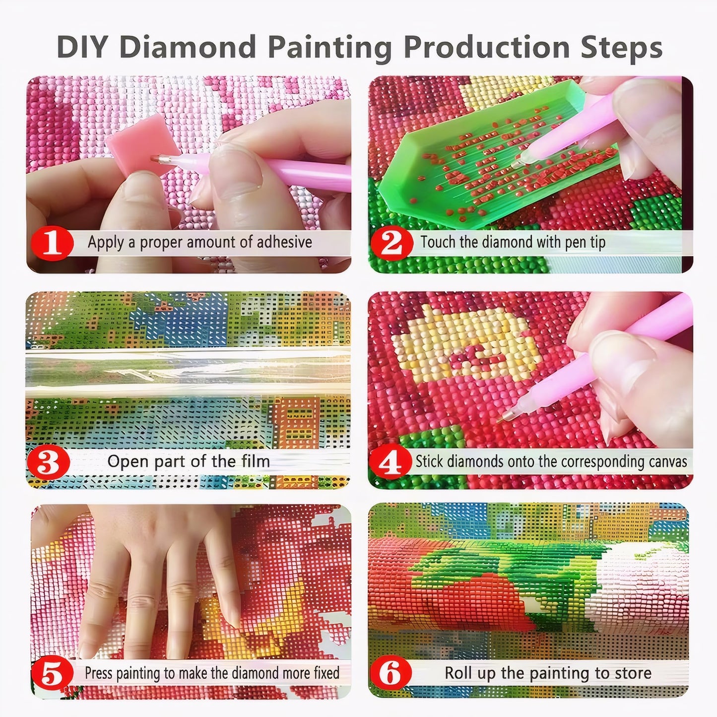NIHO-JIUMA Van Gogh Starry Night 5D Diamond Painting Kits, DIY Full Drill Diamond Art Gift for Adults & Teens, Home Wall Decoration (40 X 50 cm / 16 X 20 inches)