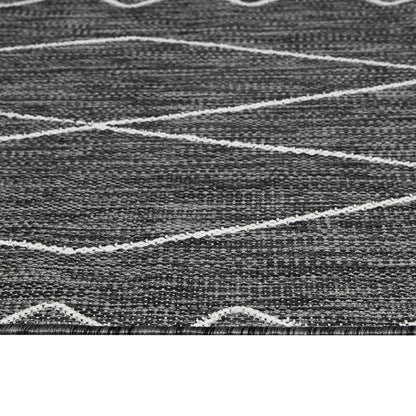 Madison Park Darya Woven Turkish Indoor/Outdoor Area -Rug for Backyard, Geo Moroccan, Home Décor, Weather Resistant Floor Mat, Easy to Clean Patio -Rugs, Deck Carpets, 7'11" x 10', Grey/White
