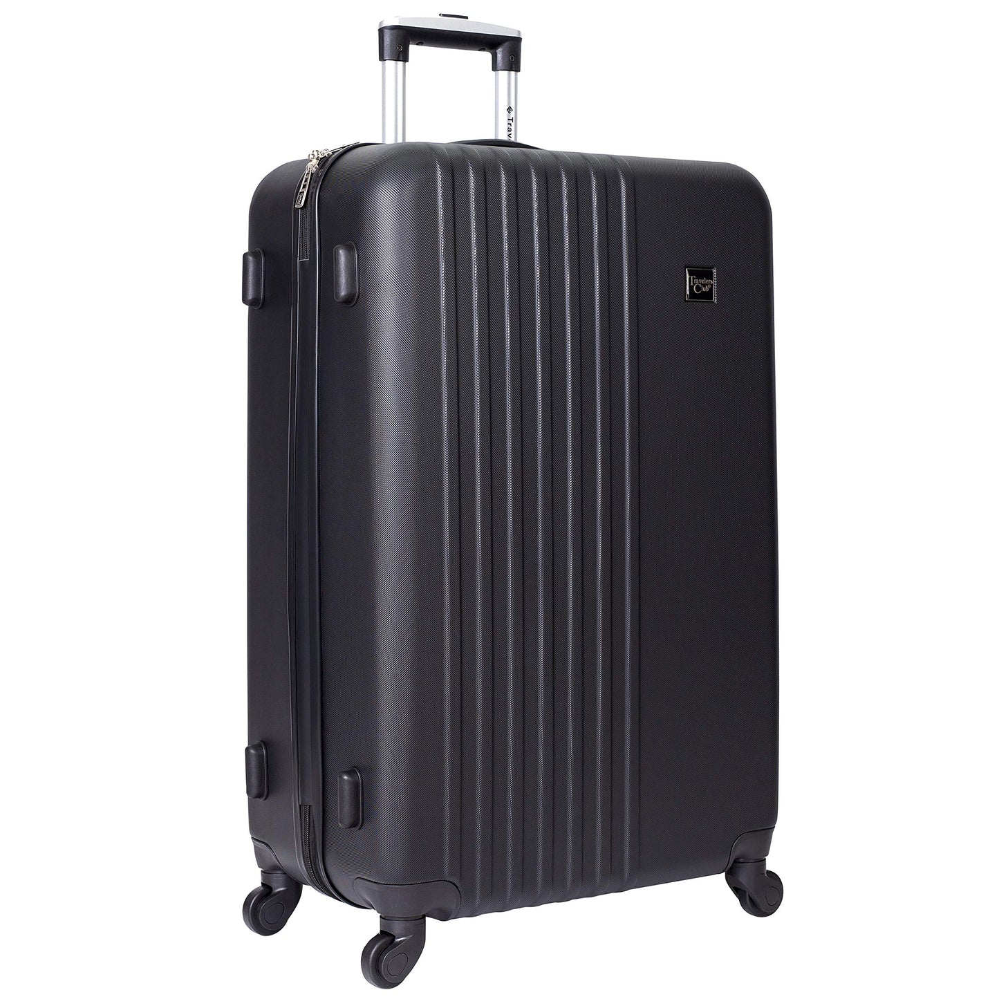 Travelers Club Cosmo Luggage, Black-2 Piece Set (28"/20")