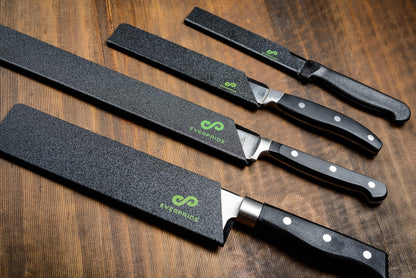 EVERPRIDE Chef Knife Sheath Set (4-Piece Set) Universal Blade Edge Cover Guards for Chef’s and Kitchen Knives – Durable, BPA-Free, Felt Lined, Sturdy ABS Plastic – Knives Not Included