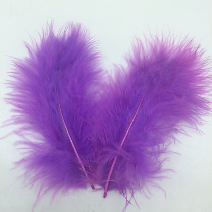 PEPPERLONELY 100PC Marabou Turkey Feathers, 2-1/2~5 Inch