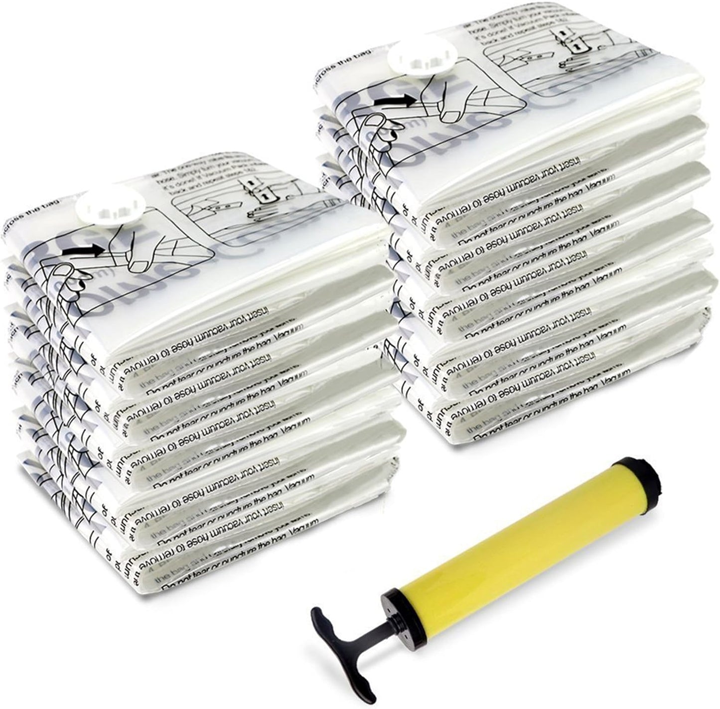 Vacuum Storage Bags, Space Saving Air Tight Compression to Organize Clothes, Linens, Seasonal Items by Everyday Home