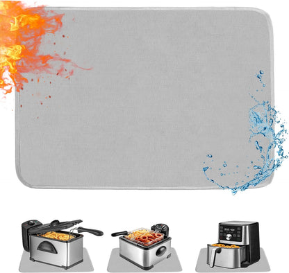Heat Resistant Kitchen Mats for Countertop 24x31in, Coffee Bar Mat to Protect Quartz Countertop