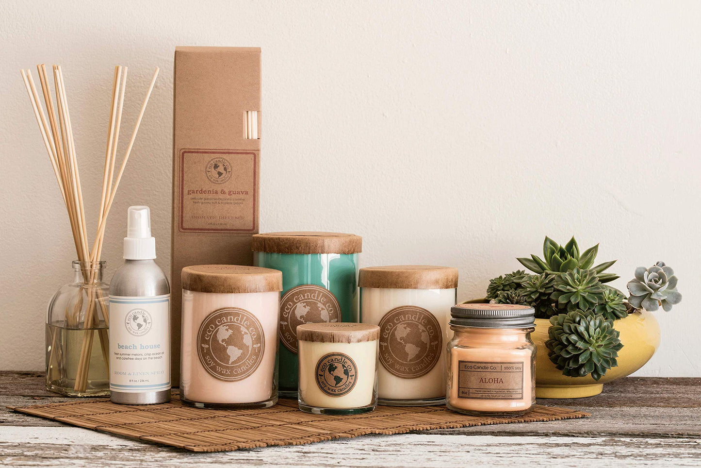 ECO CANDLE CO. Recycled Candle, Winter Wonderland, 26 oz. - Scents of Pine, Spruce, & Fir - 100% Soy Wax, No Lead, Kraft Paper Label & Lid, Hand Poured, Made from Midwest Grown Soybeans