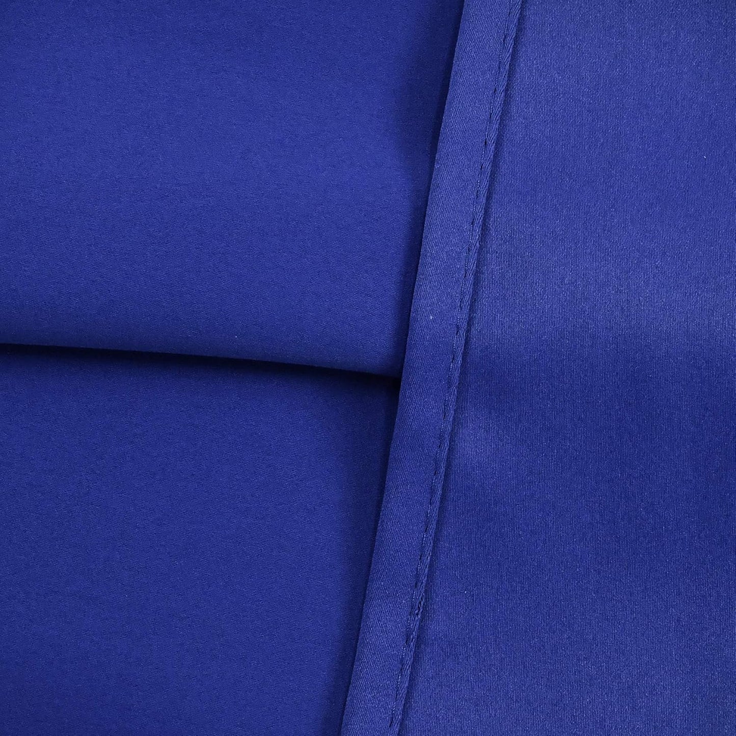 Royal Blue Valances for Bedroom Solid Blackout Thermal Insulated Cobalt Blue Valances for Windows, 1 Panel 42W X18 L