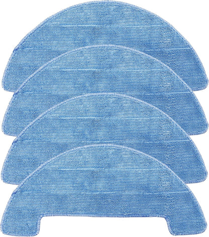 Smilefil 4pcs Replacement Mop Cloths for Coredy R750, R500, R550(R500+), R580, G800, G850 Robot Vacuum Cleaner