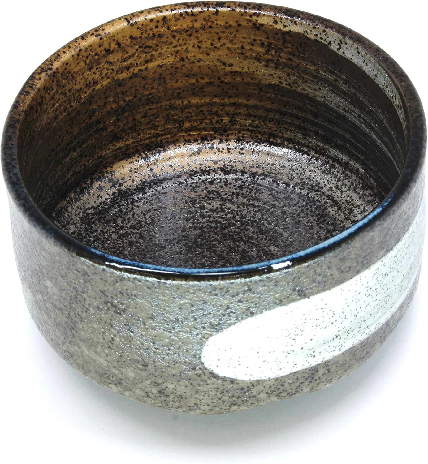 Japanese Handcrafted Matcha Tea Bowl - Brown Hagoromo Chawan, Authentic Pottery for Tea Ceremony