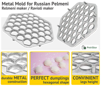Ravioli Maker Metal Form Meat Pelmeni Dumplins Pasta