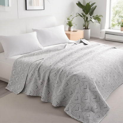 3 68x92 NTBAY Layers Cotton Muslin Twin Bed Blanket, Super Soft Breathable Thermal Yarn Dyed Quilt for Adults, Perfect
