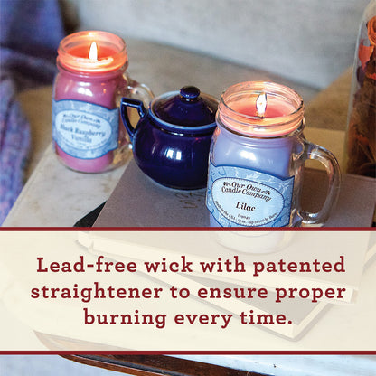 Our Own Candle Company Cozy by The Fire Scented Mason Jar Candle, 100 Hour Burn Time, 13 Ounces