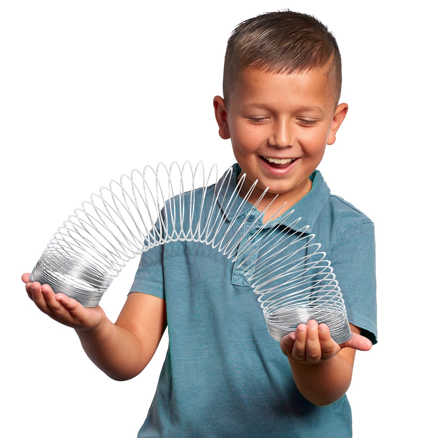 The Original Giant Slinky Walking Spring Toy, Metal Slinky, Party Favors, Fidget Toys, Kids Toys for Ages 5 Up by Just Play