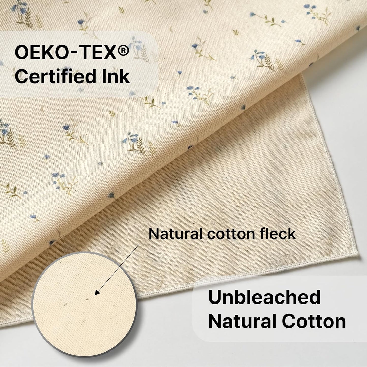 3-Layer Set 2 Sochang Cotton Muslin Towels, Unbleached & Fluorescent-Free, Multi-Purpose Kitchen Towels & Dish Cloths