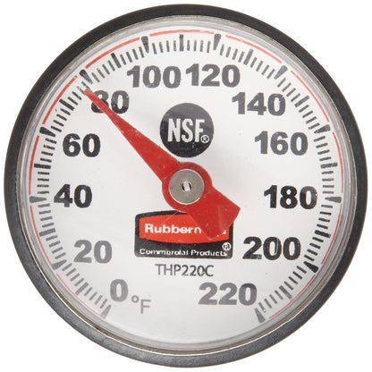 Rubbermaid Commercial Products Instant Read Thermometer, Pocket Size, Red for Meat/Food Cooking