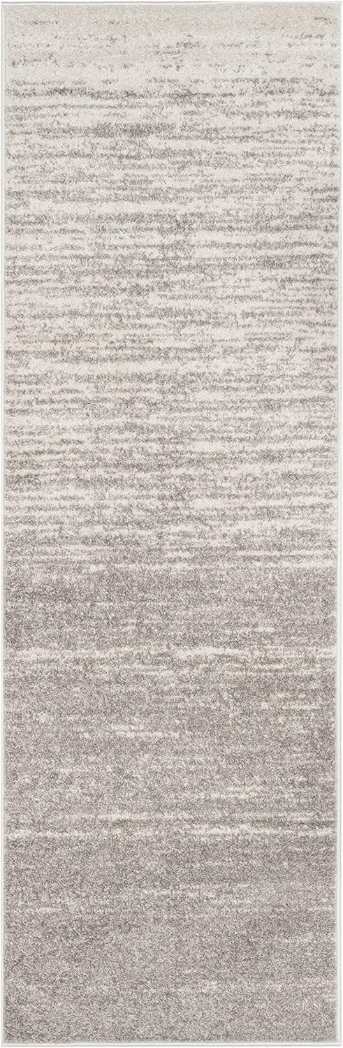 2'1" 8', (ADR113C) SAFAVIEH Adirondack Collection Runner Rug - x Light Grey & Grey, Modern Ombre Design, Non Shedding