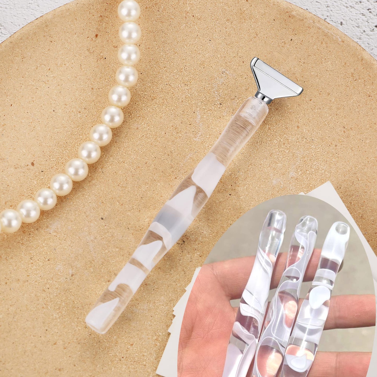 Heyseri Diamond Painting Pens, “Classic Wax Stylus” Diamond Art Pen, Gem Painting Tools Accessories, Gem Art Pen with Metal Tips for 5D Craft Nail