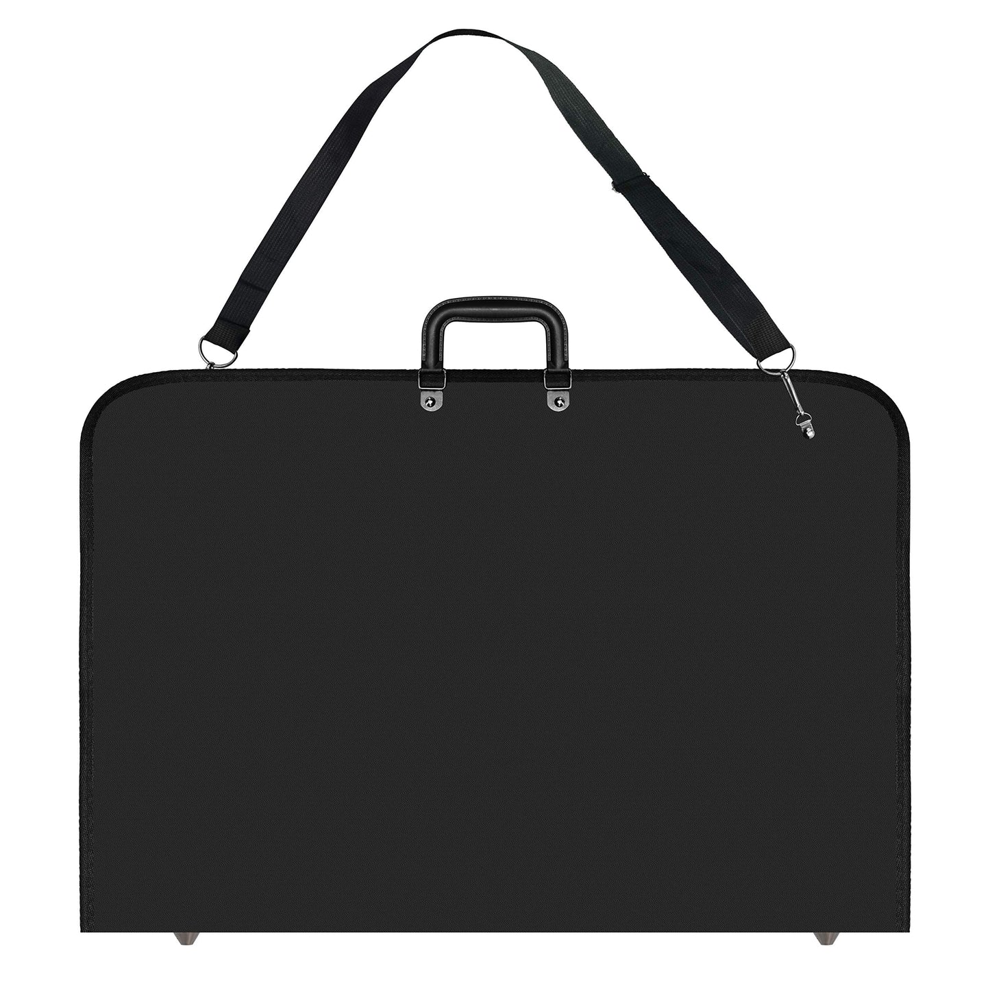 Vantasii Black Art Portfolio Case Artist Carrying Case Artist Portfolios Case with Shoulder Strap (19x14.7x1.5 Inch)