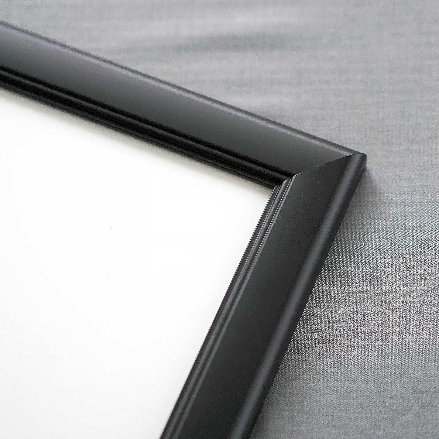 7x7 Black Contemporary Wood Picture Frame - Includes UV Resistant Acrylic & Hanging Hardware